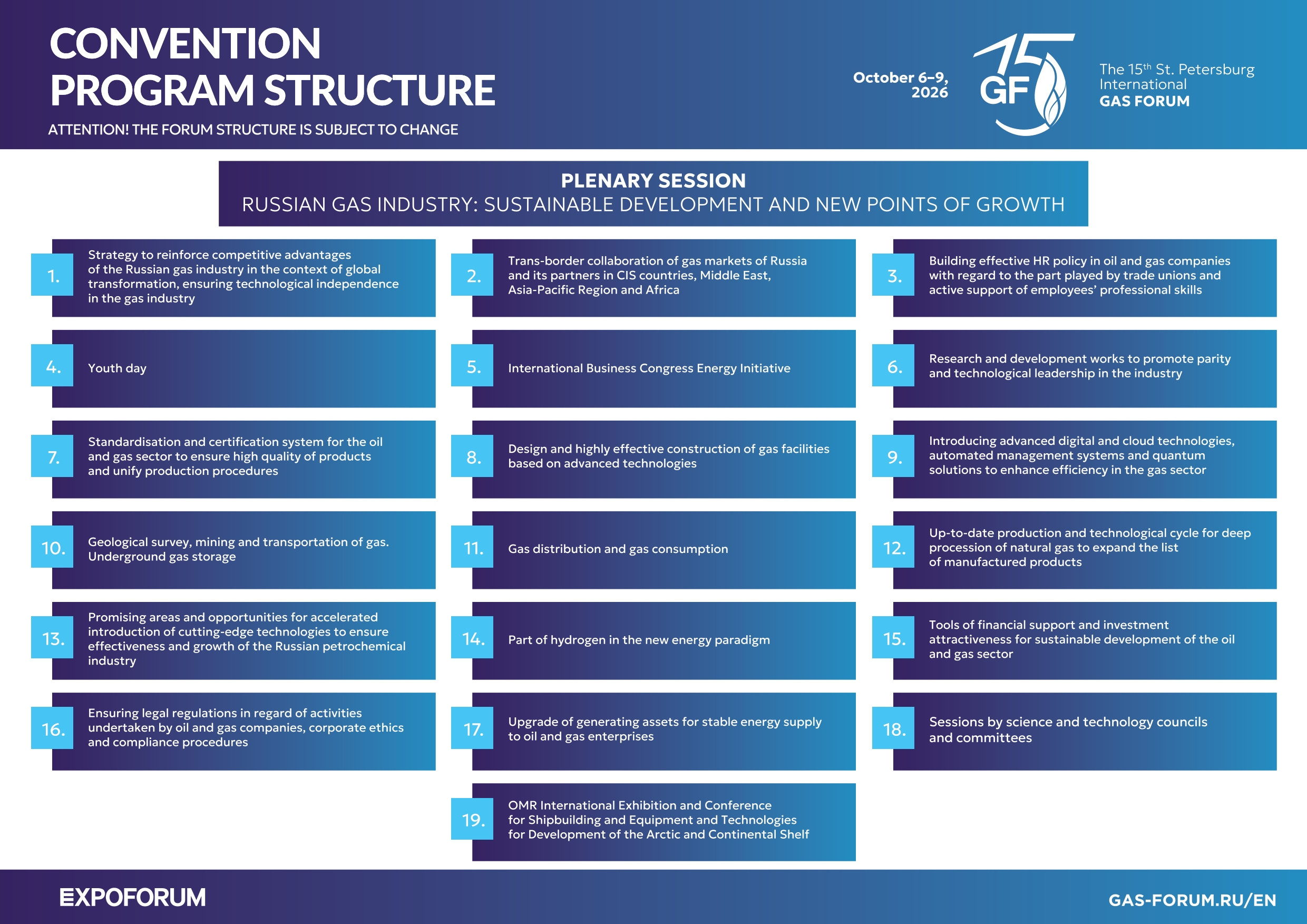 SPIGF 2026 Convention program structure